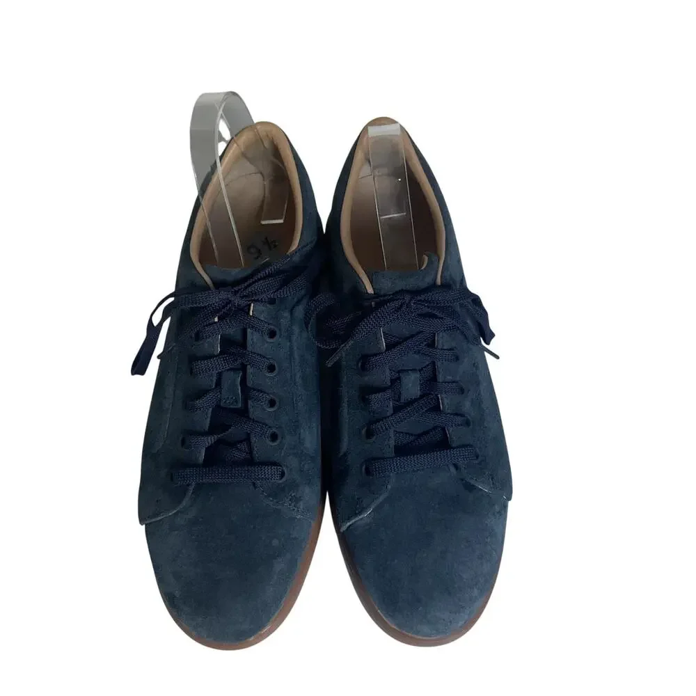 Under Armour Suede Sneakers Blue Gum Sole Casual Shoes Size 9.5